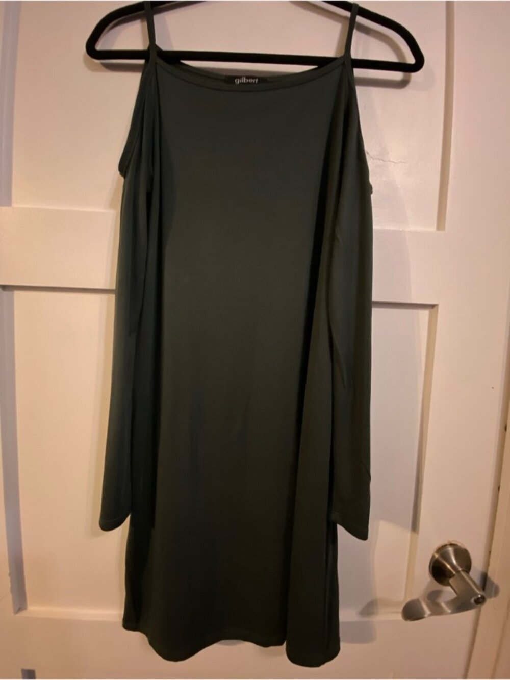 GILBERT Cold Shoulder Casual Dress in Green - Picture 7 of 13